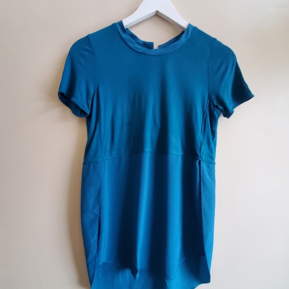 Wilfred Capucine Silk T-shirt Two Tone Tee shirt, Blue, XS - Picture 3 of 9